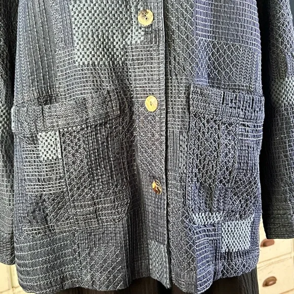Johnny Was Thora Trapunto Embroidered Denim Jacket S - Picture 5 of 14